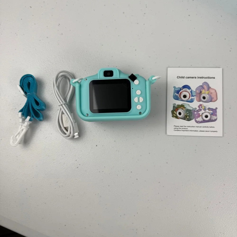 Shark Camera Kids OS Digital Camera Blue Shark Toy XL-930 Ocean Theme Gift New